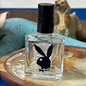 🖤PLAYBOY Mini Clear Glass EMPTY Perfum bottle for decoration purpose